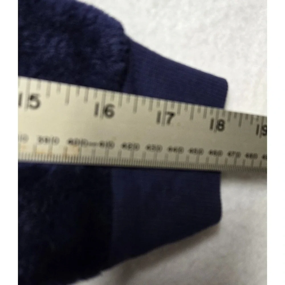 Justice Plush Pullover Sweatshirt Fuzzy Soft Cozy Comfy Blue Girls‎ 10/12 Plus